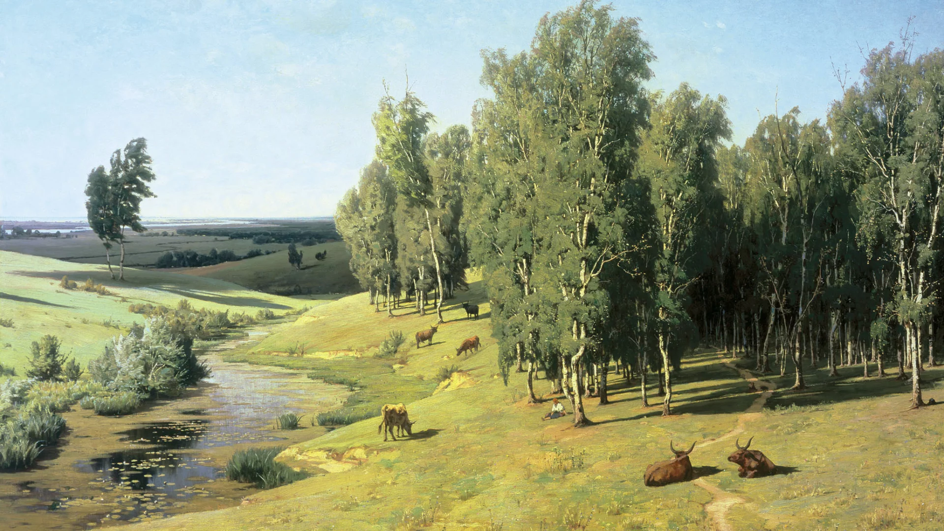 картина, орловский, летний день
