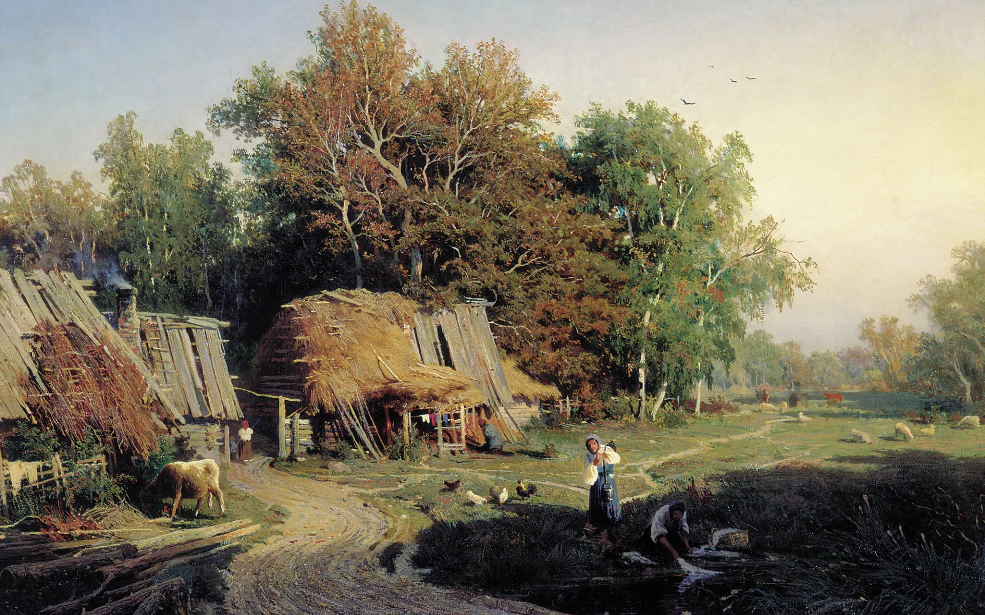 картина, васильев, деревня