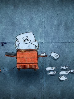 бумага, рисунок, копир