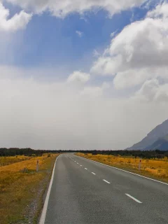 даль, дорога, горы