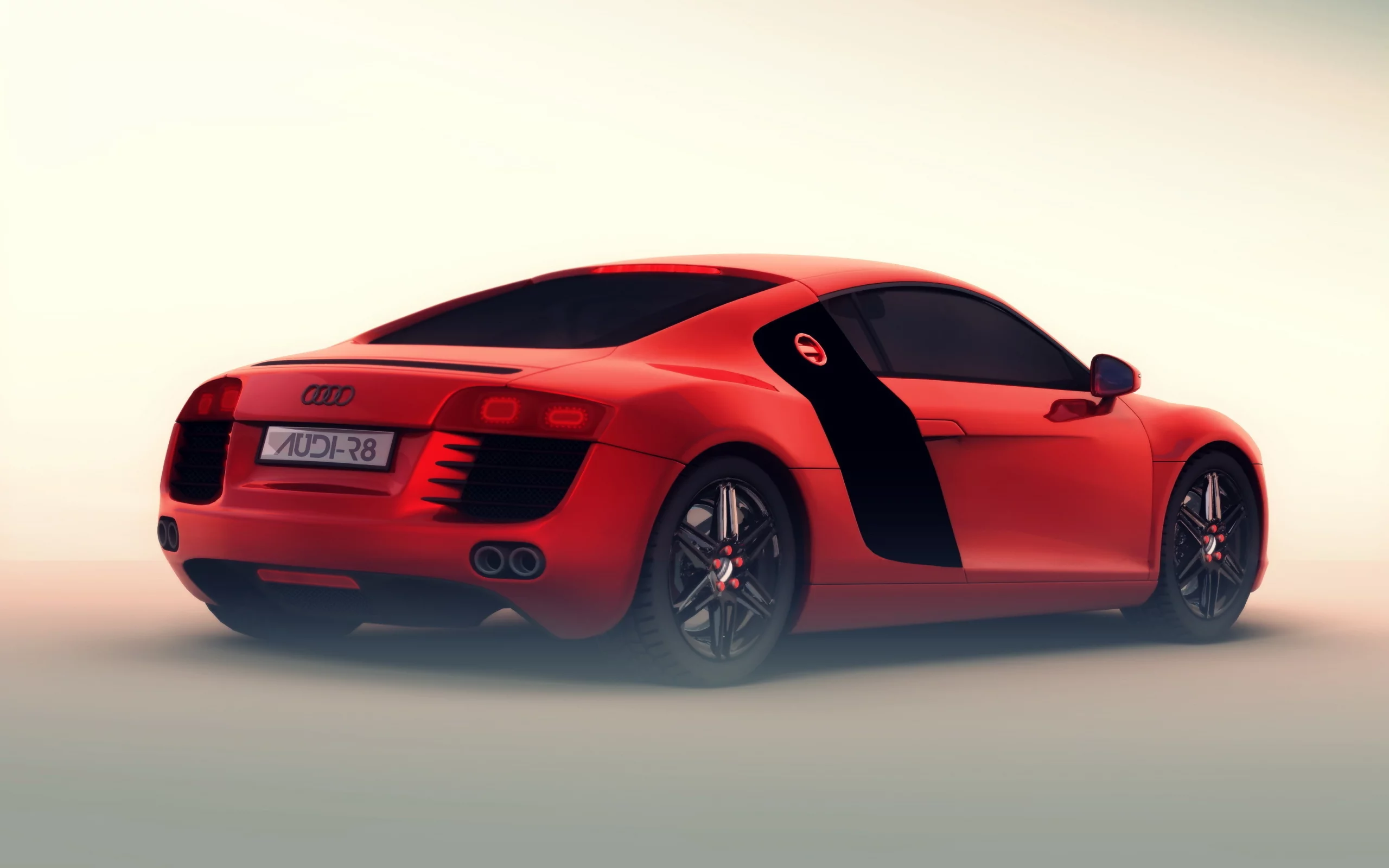 красная, задом, audir5