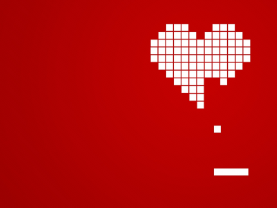 красный, сердце, кубики