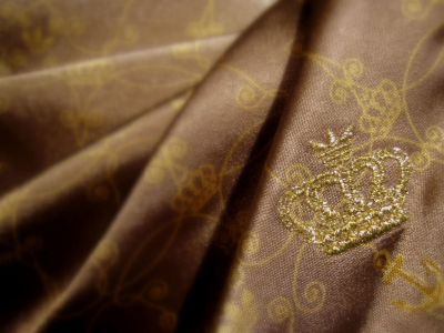 золото, корона, ткань