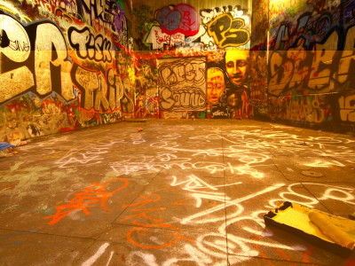 граффити, краска, стены