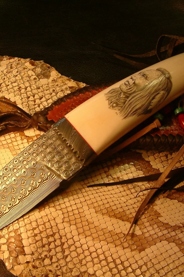 нож, кожа, змей, индеец, холодное оружие