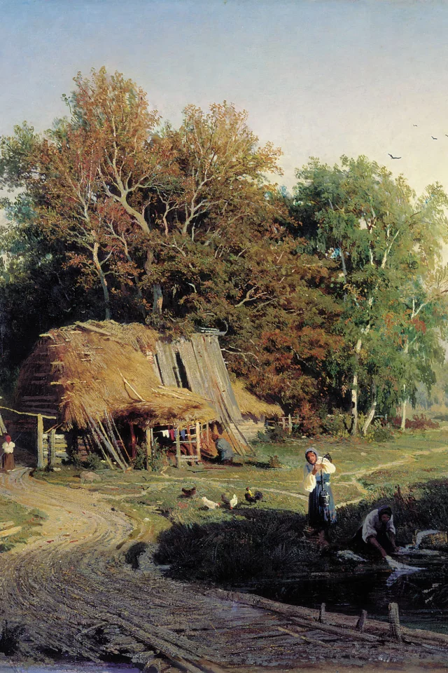 картина, васильев, деревня