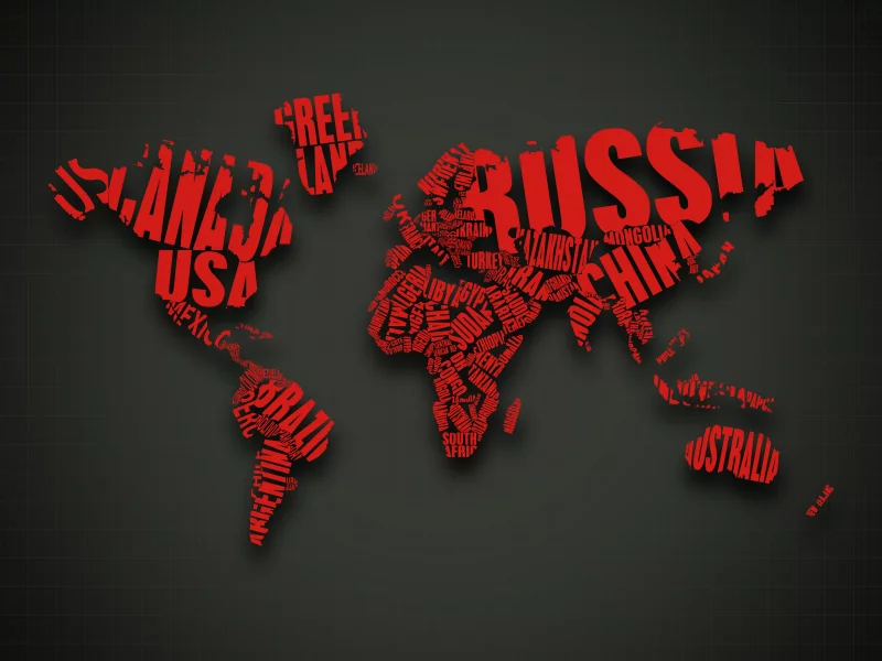 типографика, карта, буквы, шрифт