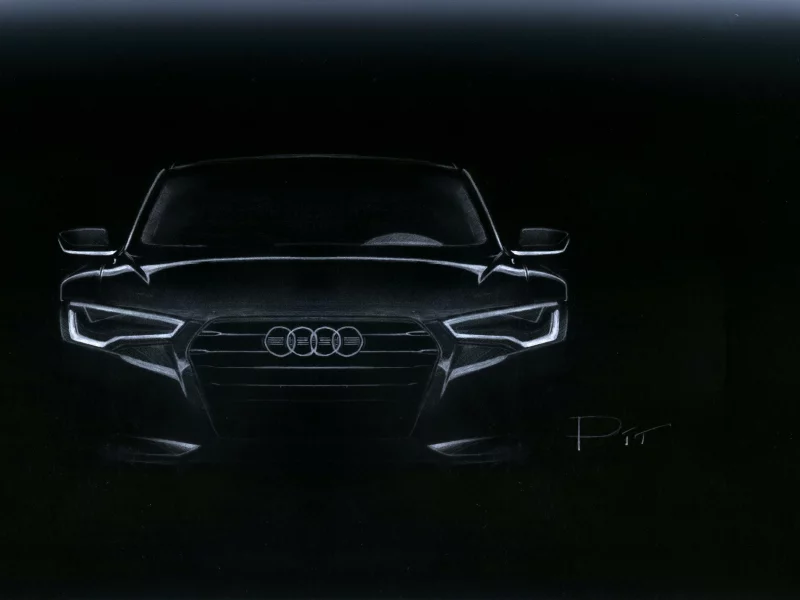 рисунок, pit, ауди, спереди, audi, черная