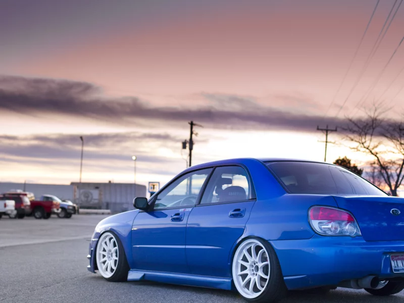 машины, завод, subaru, автомобили, авто, sti, машины, wrx, дорога, синий, impreza