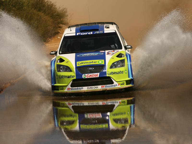 ford focus, rally, авто, брызги, машины, автомобили, вода, wrc