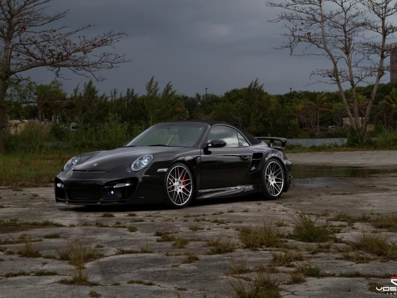 black, авто, машины, vossen, porsche, автомобили