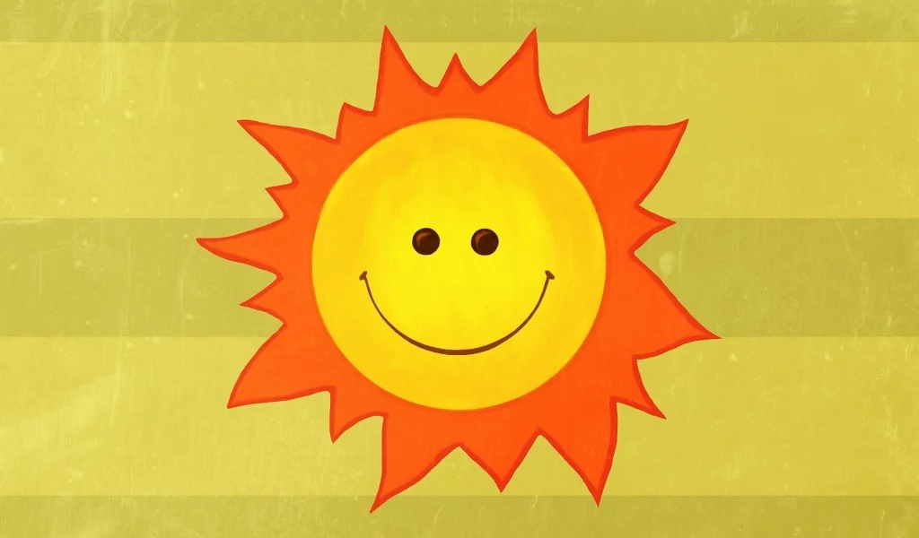 smile, солнце, минимализм, Sun, рисунок, улыбка