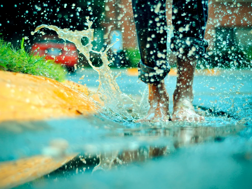 брызги, Вода, ноги