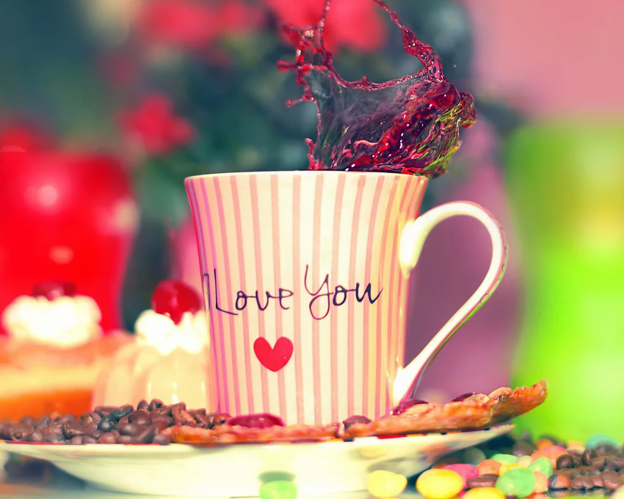 i love you, чашка, кофе