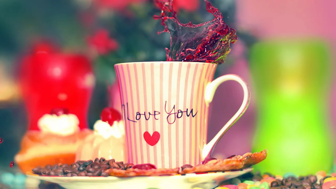 i love you, чашка, кофе