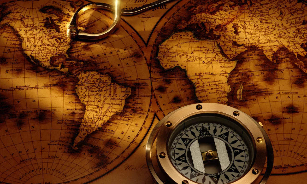 Компас, map, карта, compass, antique