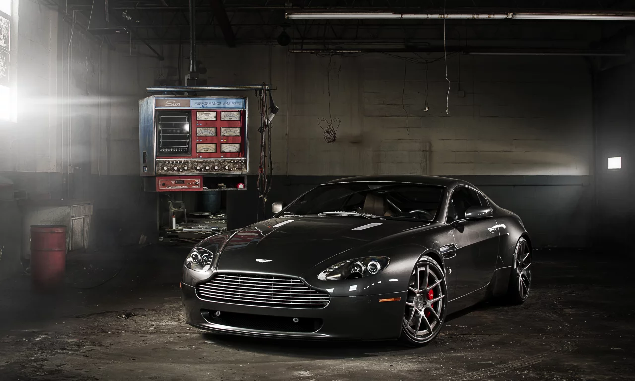 чёрный, vantage, v8, астон мартин, black, Aston martin