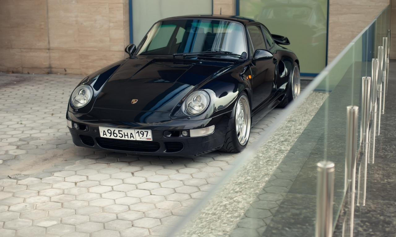 синий суперкар, Порше 911, porsche, 993