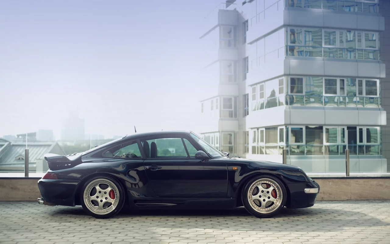 синий суперкар, porsche, Порше 911, 911, 993