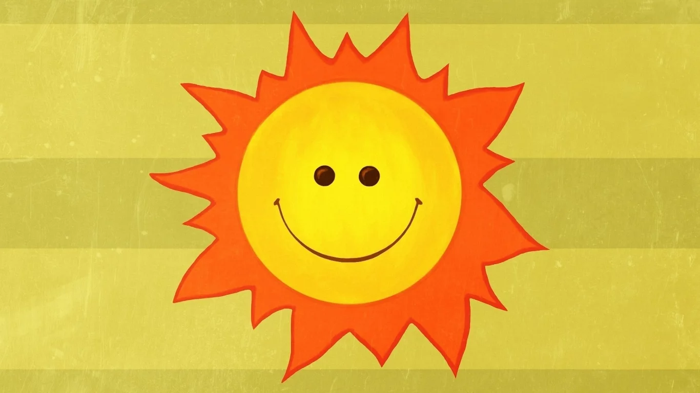 smile, солнце, минимализм, Sun, рисунок, улыбка