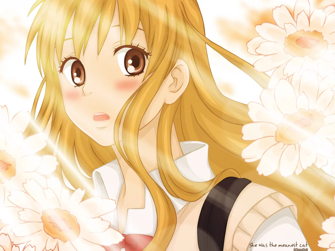 девушка, Kimi ni todoke, цветы, kurumizawa ume