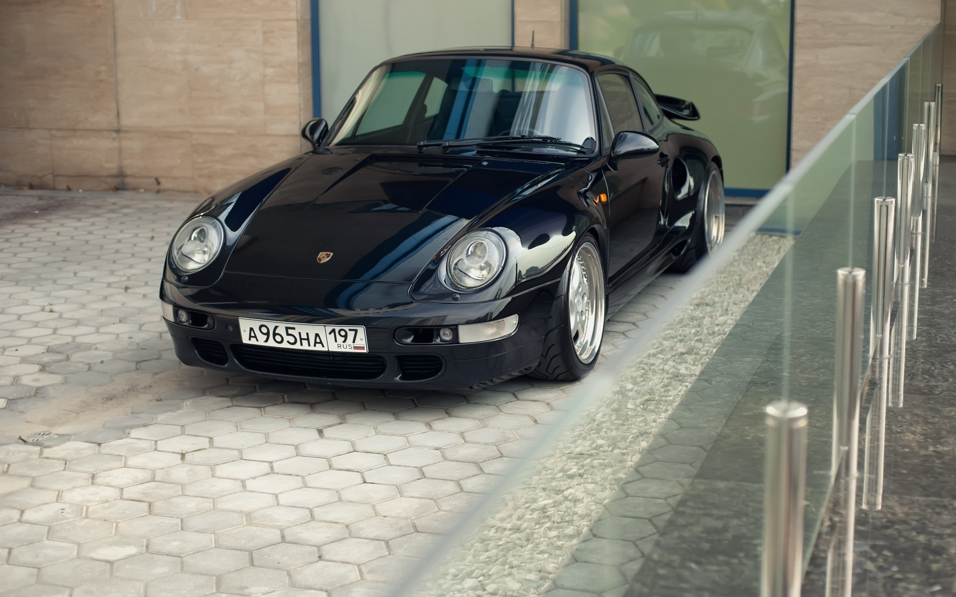 синий суперкар, Порше 911, porsche, 993