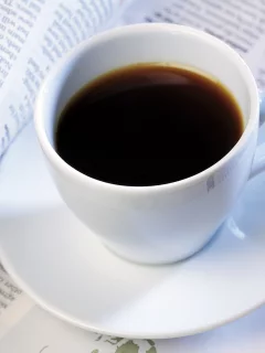 Кофе, белая, кружка, журнал