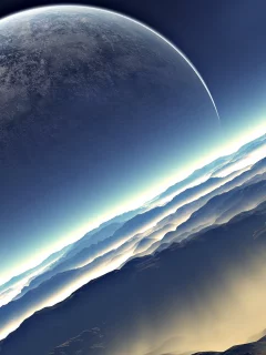 Луна, небо, земля