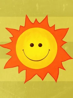 smile, солнце, минимализм, Sun, рисунок, улыбка