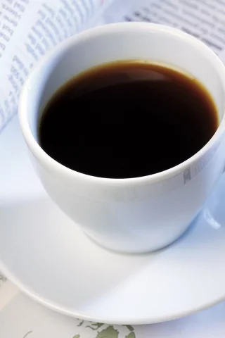 Кофе, белая, кружка, журнал