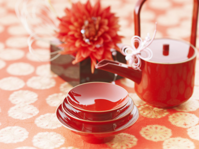китай, чашки, цветы, красный, кофе, чай, настроения, япония, чайная церемония