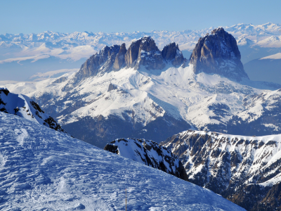 панорама, снег, snow mountains, склон, winter scenery, пейзаж, горизонт, горы