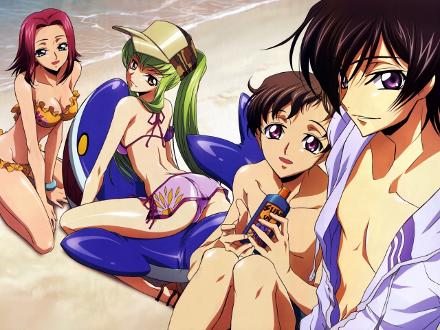 зеро, Аниме, cc, сузаку, code geass, suzaku, karen, lelouch, лелуш