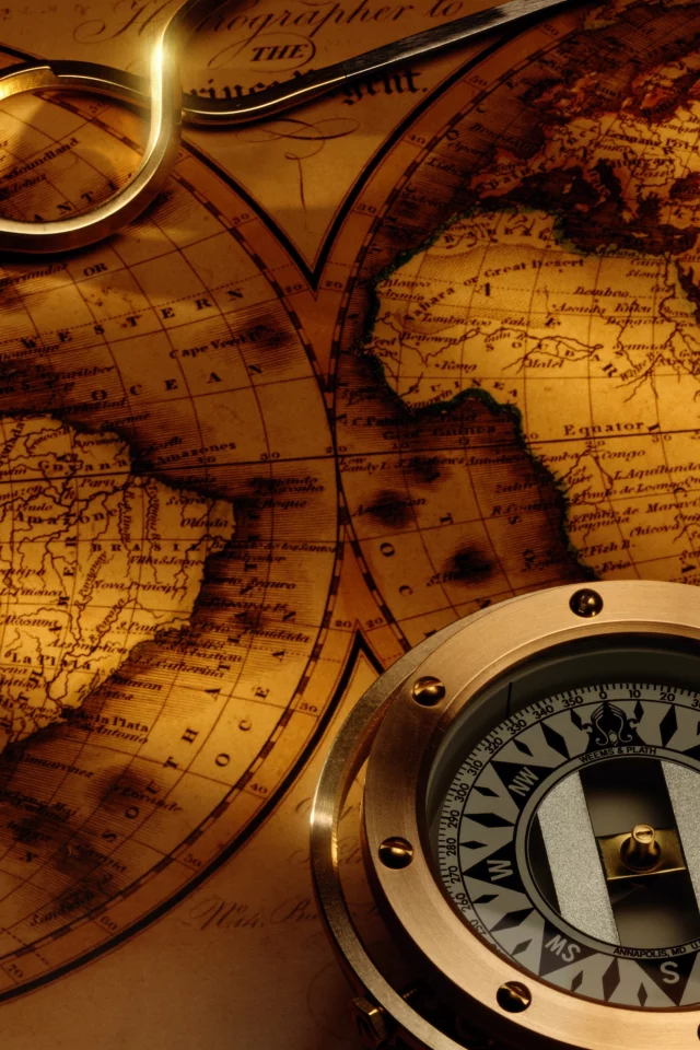 Компас, map, карта, compass, antique