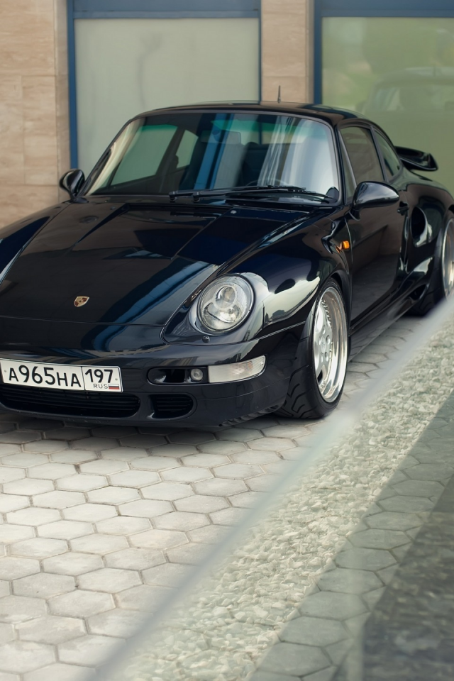 синий суперкар, Порше 911, porsche, 993