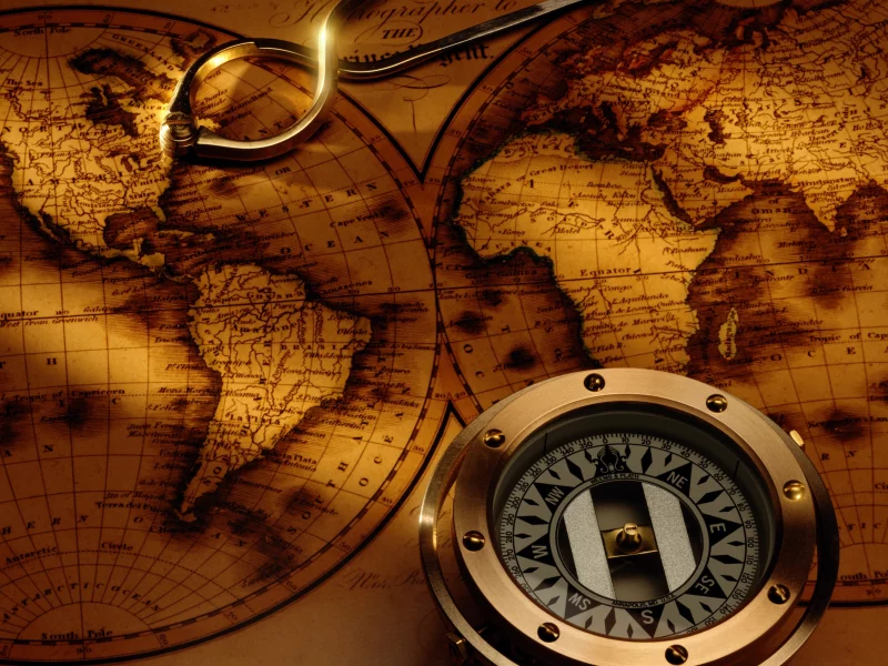 Компас, map, карта, compass, antique