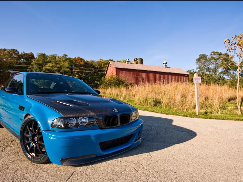 капот, m3, e46, Bmw, blue, голубая, просёлочная, карбон, бмв
