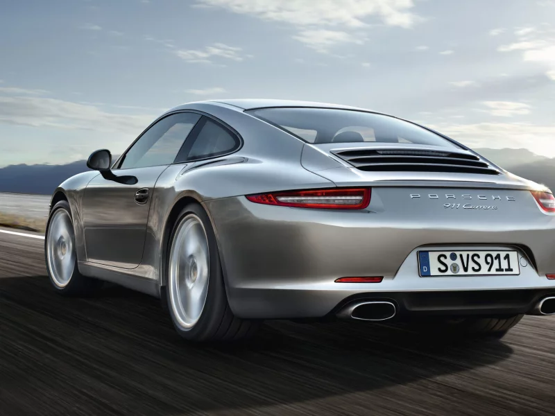 911, Poesche, carrera, порш, серебристый