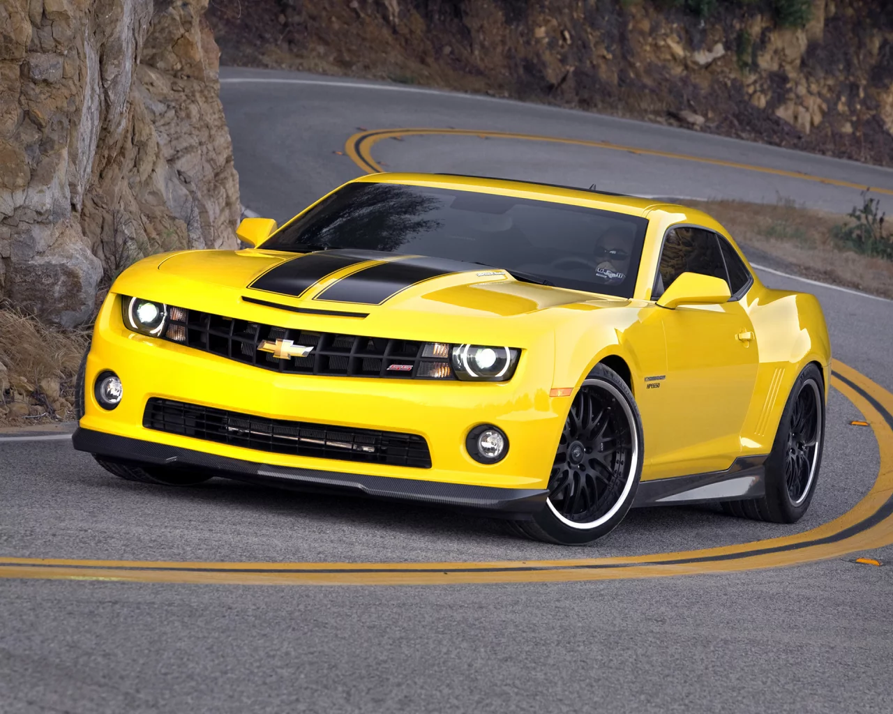 hpe650, yellow, hennessey, tuning, car, chevrolet, wheel, camaro