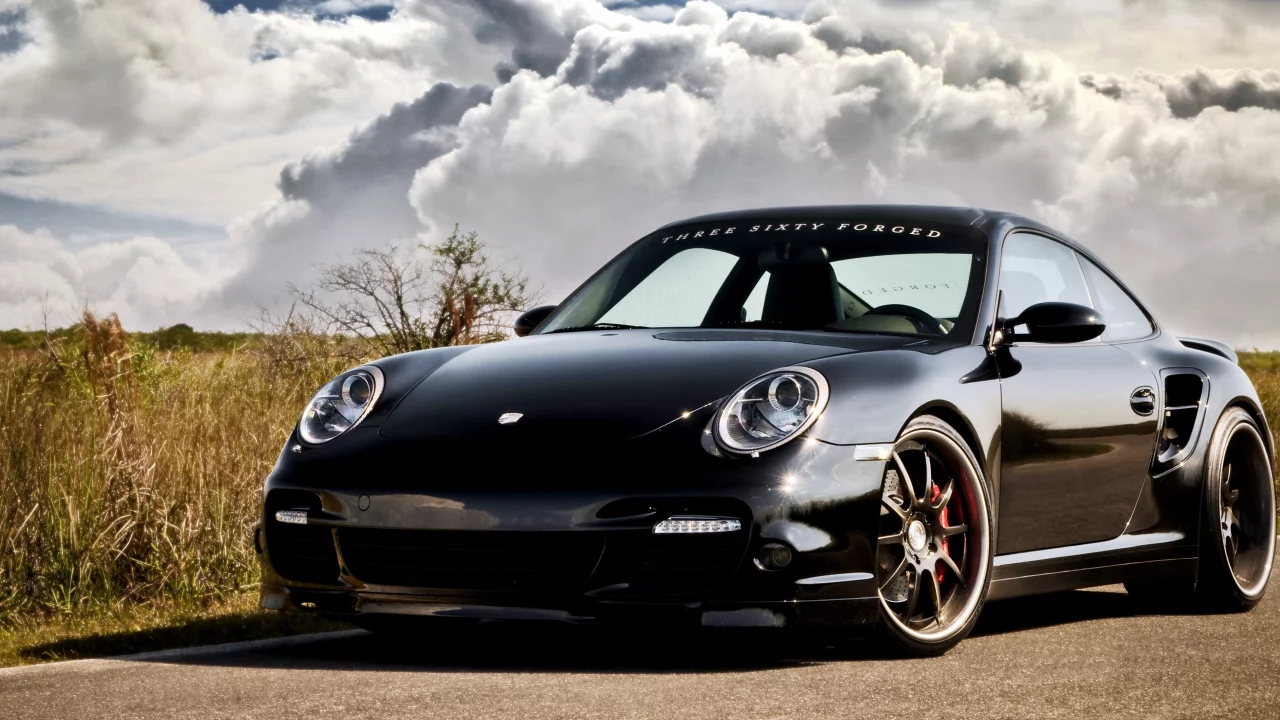 порше, 997, turbo, porsche, black, 360 three sixty forged