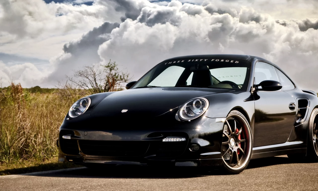 порше, 997, turbo, porsche, black, 360 three sixty forged