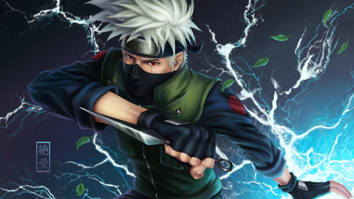 листья, hatake kakashi, naruto, solo, перчатки