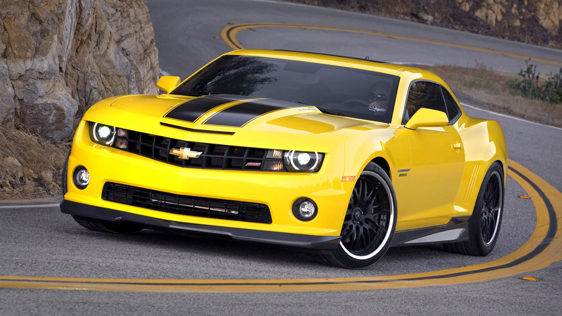 hpe650, yellow, hennessey, tuning, car, chevrolet, wheel, camaro