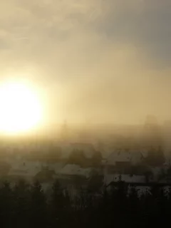 солнце, зима, рассвет