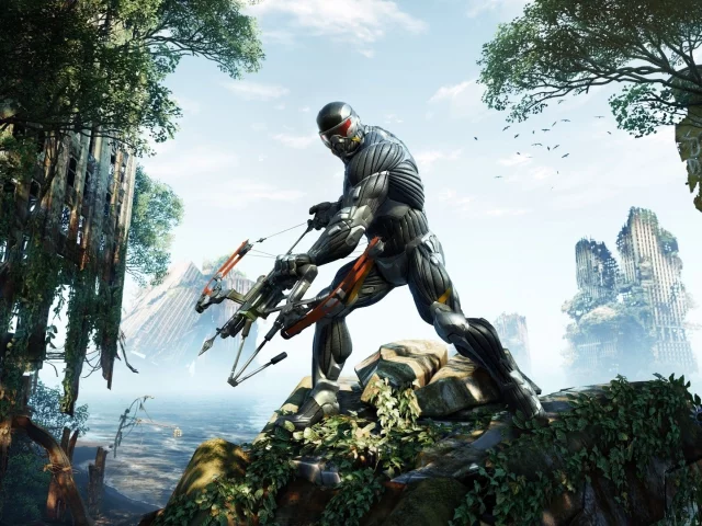 crysis 3, апокалипсис, лук, костюм