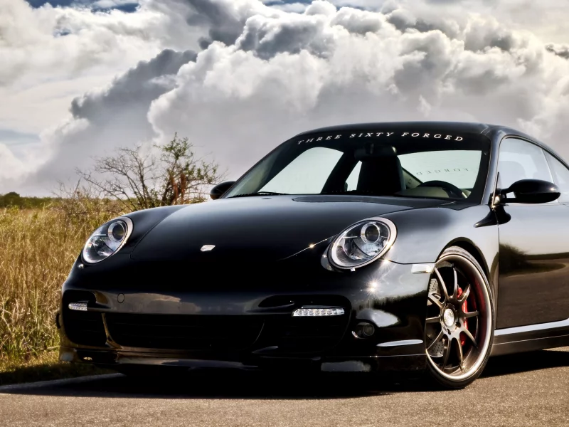 порше, 997, turbo, porsche, black, 360 three sixty forged