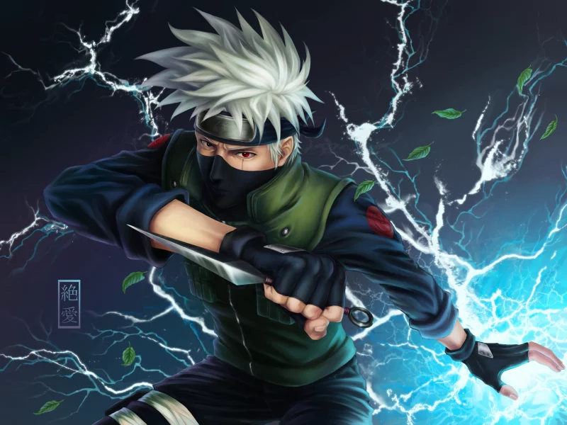 листья, hatake kakashi, naruto, solo, перчатки