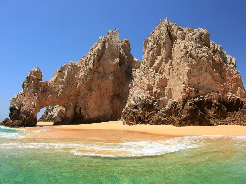 скалы, арка, пейзаж, море