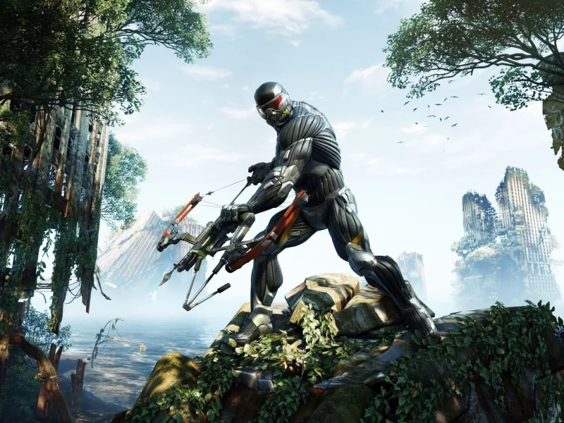 crysis 3, апокалипсис, лук, костюм
