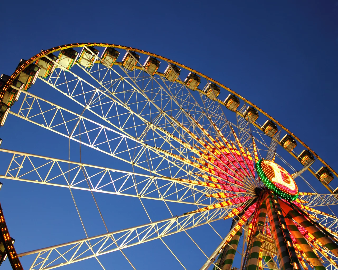 ferris wheel, stuttgart, germany, германия, штутгарт